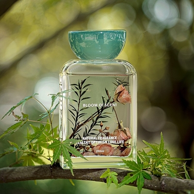 il coperchio della resina dell'olio essenziale 140ml ha fissato la fragranza fresca Reed Diffuser With Rose Flower della borsa