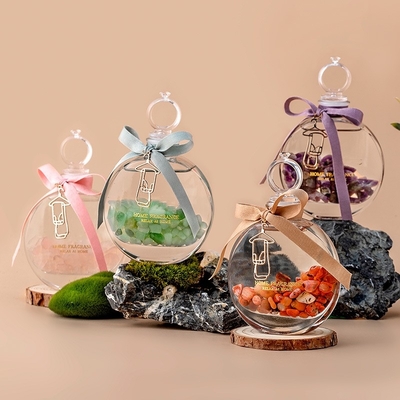 Fragranza variopinta Crystal Aroma Diffuser dell'aria fresca dell'olio essenziale della pietra di vetro di incenso