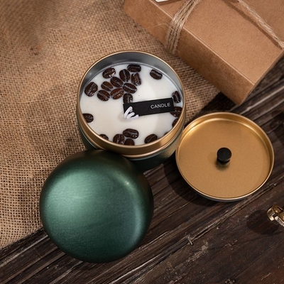 La cera della soia ha personalizzato l'evento crema di Bean Tin Votive Scented Candles For del caffè