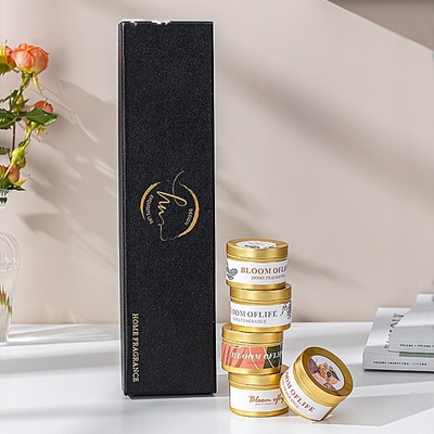 Il regalo della candela del barattolo della decorazione ha fissato il viaggio 100% della cera della soia Tin Scented Candle 5pcs/Set
