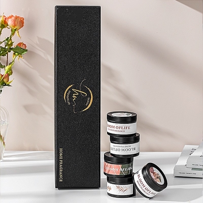 Il regalo della candela del barattolo della decorazione ha fissato il viaggio 100% della cera della soia Tin Scented Candle 5pcs/Set