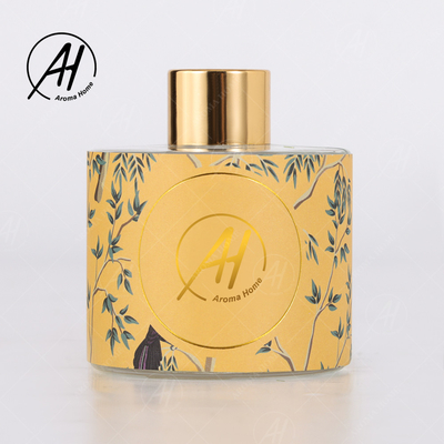 Il barattolo di vetro Fireless di stile nordico dell'etichetta ha sentito le candele Reed Diffuser Set With Box