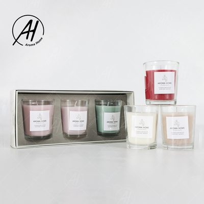 Insieme variopinto 5.5OZ 3PCS del regalo della candela del profumo della cera di Mini Home Glass Jar Soy del partito di aromaterapia