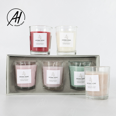 Insieme variopinto 5.5OZ 3PCS del regalo della candela del profumo della cera di Mini Home Glass Jar Soy del partito di aromaterapia