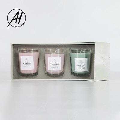 Insieme variopinto 5.5OZ 3PCS del regalo della candela del profumo della cera di Mini Home Glass Jar Soy del partito di aromaterapia