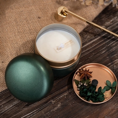 Gli omaggi di nozze hanno asciugato la fragranza Tin Scented Candle Handmade del fiore
