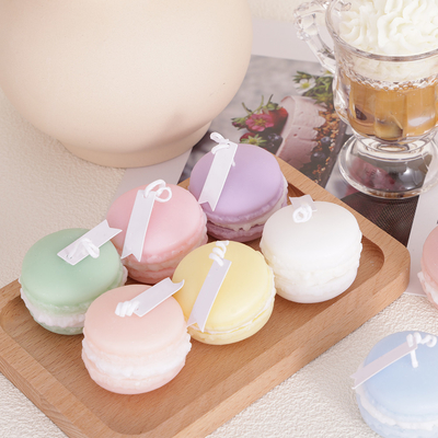 Candela di Mini Soy Wax Macaron Handmade dell'aroma della frutta dell'etichetta privata per il bagno