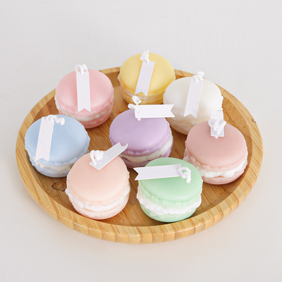 Candela di Mini Soy Wax Macaron Handmade dell'aroma della frutta dell'etichetta privata per il bagno