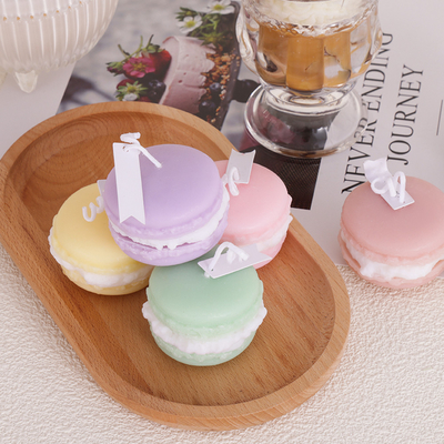 Candela di Mini Soy Wax Macaron Handmade dell'aroma della frutta dell'etichetta privata per il bagno