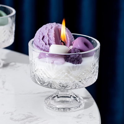 La candela della cera della soia ha sentito il piccolo gelato dell'etichetta privata 140g ha sentito le candele in scatola