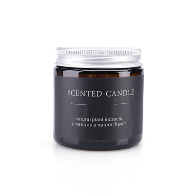 La candela profumata di lusso Velas di aromaterapia di vetro di Brown fiorisce il cristallo curativo