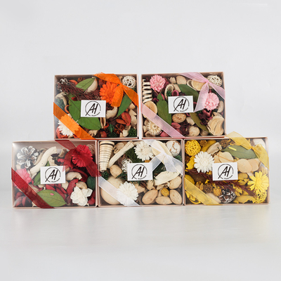 Potpourri eterni secchi di fragranza variopinta dell'etichetta privata del cotone del fiore per il regalo stabilito domestico