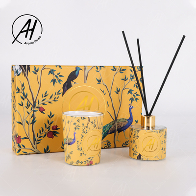 Insieme di lusso del regalo delle candele del profumo della bevanda rinfrescante di Reed Diffuser Natural Oil Air della CASA dell'AROMA
