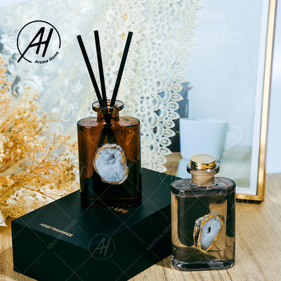 Bottiglia di vetro del profumo nessuna fragranza Reed Diffuser For Home Decor Fireless del fuoco