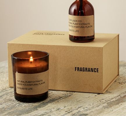 La cera della soia di aromaterapia ha sentito il pallet di legno di Reed Diffusers Gift Set With delle candele