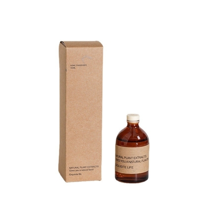 La bottiglia di vetro Brown di aromaterapia profuma 100ml Reed Diffuser di lusso