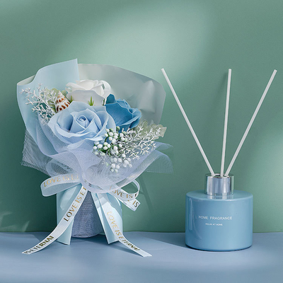 Bevanda rinfrescante di aria del deodorante della bottiglia di vetro del fiore del bastone del profumo dell'olio essenziale Reed Diffuser