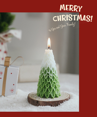 Candela profumata della CASA dell'AROMA dell'albero di Natale di forma della novità della cera di lusso all'ingrosso della soia