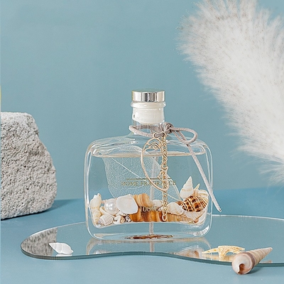 L'oceano unico del contenitore della copertura del contenitore di regalo delle bottiglie ha sentito l'olio Reed Diffuser di vetro