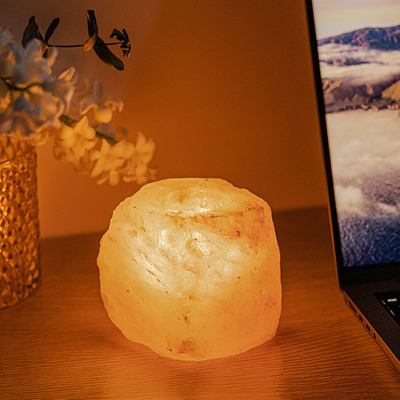Supporto di candela di Crystal Stone Rock Lamp Set 4 Tealight di aromaterapia per nozze