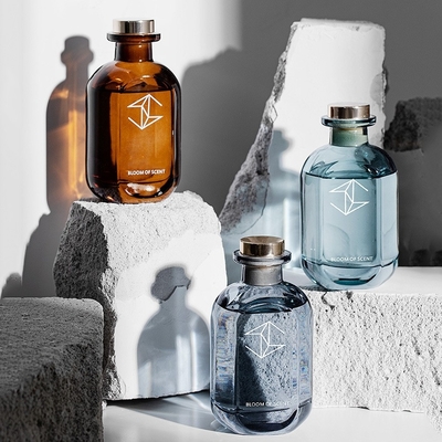 Olio francese di Reed Diffuser With Natural Essential della bottiglia di vetro del contenitore di regalo del bastone del rattan del profumo