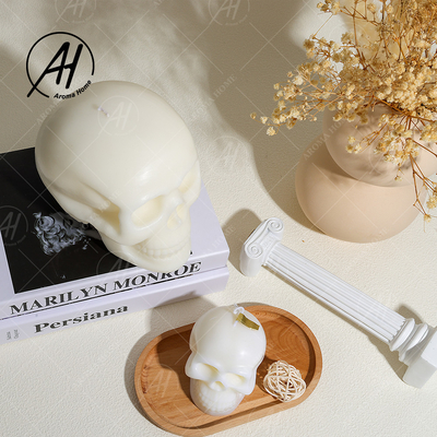 Halloween ha sentito il regalo decorativo del cranio del mestiere della soia della candela a forma di di lusso della cera