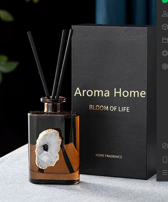 La CASA Amber Crystal Essential Oil Reed Diffuser dell'AROMA mette 180ml per la camera da letto