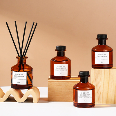 Il vetro su misura imbottiglia l'hotel domestico della decorazione sente Reed Diffuser 50ML