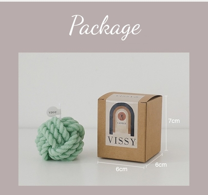 Candele profumate fatte a mano creative di piccola fragranza di lana infantile variopinte