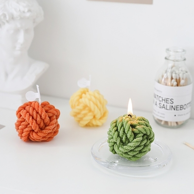 Candele profumate fatte a mano creative di piccola fragranza di lana infantile variopinte