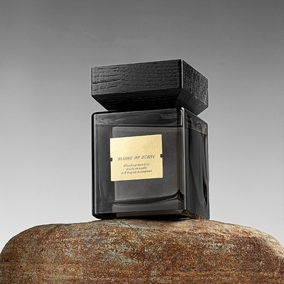 Fragranza domestica di vetro nera di lusso Reed Diffuser 500ml del quadrato per la festa