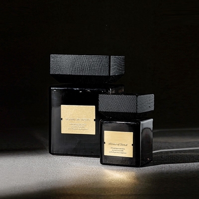 Fragranza domestica di vetro nera di lusso Reed Diffuser 500ml del quadrato per la festa