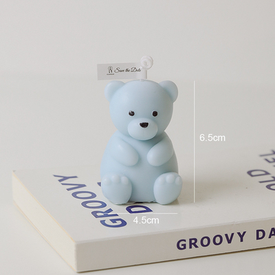 La CASA DIY Teddy Bear Shaped Scented Candle sveglio dell'AROMA ha personalizzato