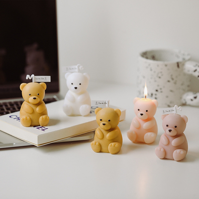 La CASA DIY Teddy Bear Shaped Scented Candle sveglio dell'AROMA ha personalizzato