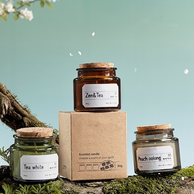 La stampa profumata del regalo della candela del corpo della cera della soia di aromaterapia personalizza l'imballaggio dell'oggetto