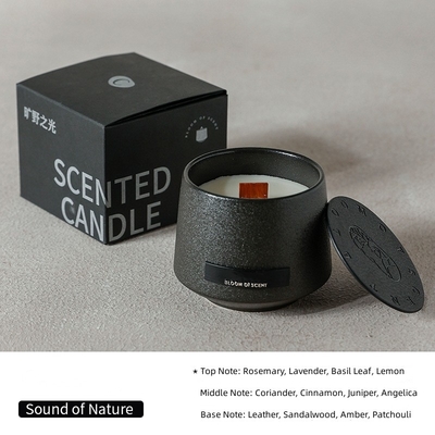 Fragranze regalo in ceramica nera personalizzato candela profumata per la decorazione domestica