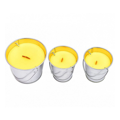 Insetto anti d'attaccatura Tin Citronella Bucket Candles Paraffin per il viaggio