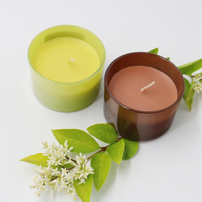 La cera della soia dell'OEM ha sentito la noce di cocco della candela della casa dell'aroma e la calce 4oz