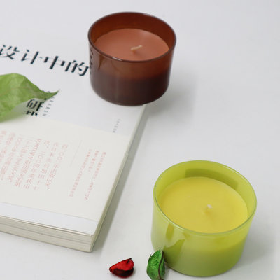 La cera della soia dell'OEM ha sentito la noce di cocco della candela della casa dell'aroma e la calce 4oz