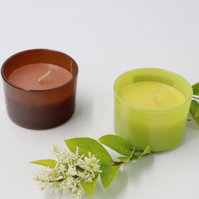 La cera della soia dell'OEM ha sentito la noce di cocco della candela della casa dell'aroma e la calce 4oz