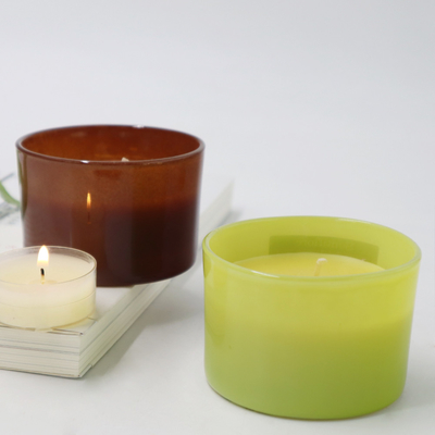 La cera della soia dell'OEM ha sentito la noce di cocco della candela della casa dell'aroma e la calce 4oz