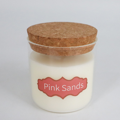 la cera naturale dell'eucalyptus della menta piperita 8oz ha sentito le candele con Cork Lid