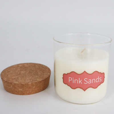 la cera naturale dell'eucalyptus della menta piperita 8oz ha sentito le candele con Cork Lid