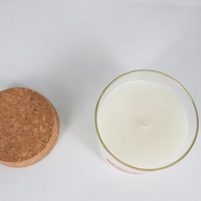 la cera naturale dell'eucalyptus della menta piperita 8oz ha sentito le candele con Cork Lid
