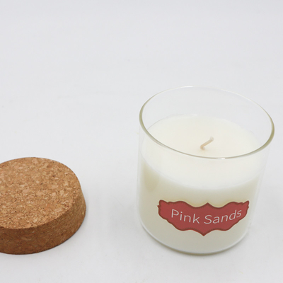 la cera naturale dell'eucalyptus della menta piperita 8oz ha sentito le candele con Cork Lid