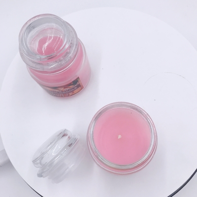 Rosa Mason Jar Candle Rose Scented di aromaterapia del vegano per distensione della tensione