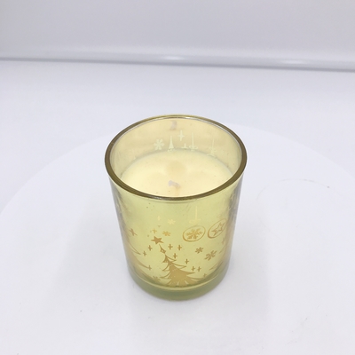 Candela placcante gialla casalinga della casa dell'aroma per l'aromaterapia
