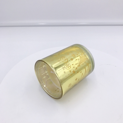 Candela placcante gialla casalinga della casa dell'aroma per l'aromaterapia
