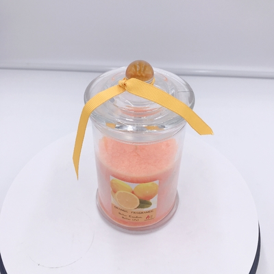 La cera arancio organica della soia dell'OEM ha sentito Mason Jar Candle per sonno