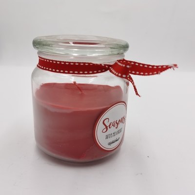 Barattolo essenziale rosso personale Mason For Christmas della luce della candela della cera paraffinica